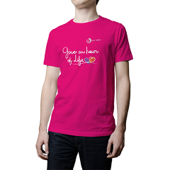 PM Charity T-Shirt 2022 Men Fuchsia Size XL