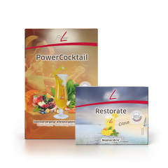 FitLine Optimalsæt PowerCocktail og Restorate Citrus